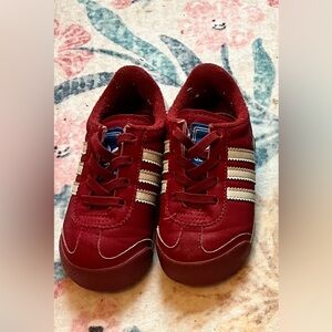 Maroon adidas Sambas size 7c
